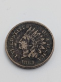 1863 Indian Head 1¢