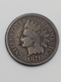 1874 Indian Head 1¢