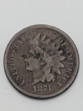 1874 Indian Head 1¢
