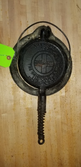 Griswold Cast Iron # 7 Waffle Maker