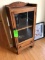 Antique Oak Glass Door Cabinet