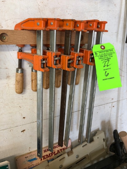 (6) 12" Bar Clamps