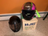 (2) HJC Motorcycle Helmets