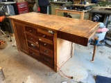 Hardwood Cabinet Makers Bench w/ Clamps