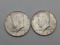 (2) 1964 Kennedy Half Dollars