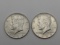 (2) 1964 Kennedy Half Dollars