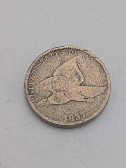 1857 Flying Eagle 1¢