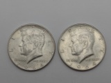 (2) 1964 Kennedy Half Dollars