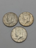 (3) Asst. Kennedy Half Dollars