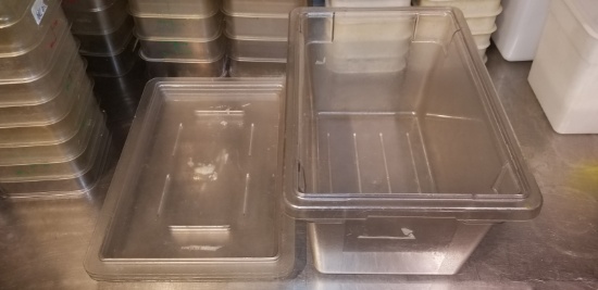 (5) Cambro Poly Storage Bins