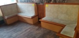 (2) Custom Maple Booth w/ Upholstered Seat