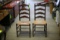 (2) Ladder Back Chairs