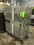 (2) Wire Shipping Baskets