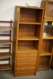 Shelf Unit Over 4 Drawers