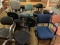 (11+/-) Stools; Rolling Chairs; & Rolling Table