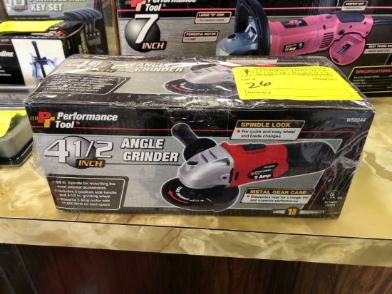 Performance Tool 4.5" Angle Grinder