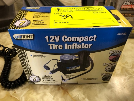 Airtight 12v Compact Tire Inflator