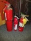 (3) Dry Chemical Fire Extinguishers