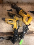 (3) Dewalt Corded Power Tools