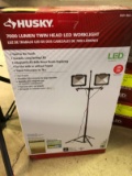 Husky 7000 Lumen Twin Head LED Work Light