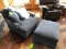 Upholstered Chair w/ Ottoman