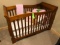 Dark Wood Child's Crib