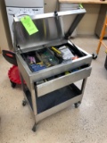 Rolling SS 1-Drawer Cart w/ Top-Load