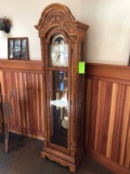 Briton Tall Oak Case Clock