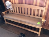 Butternut Hall Bench w/ Upholstered Seat