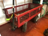 Fold-Down 4-Wheel Garden Cart