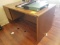 Single Pedestal Oak Finish Desk