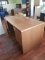 Double Pedestal Oak Finish Desk