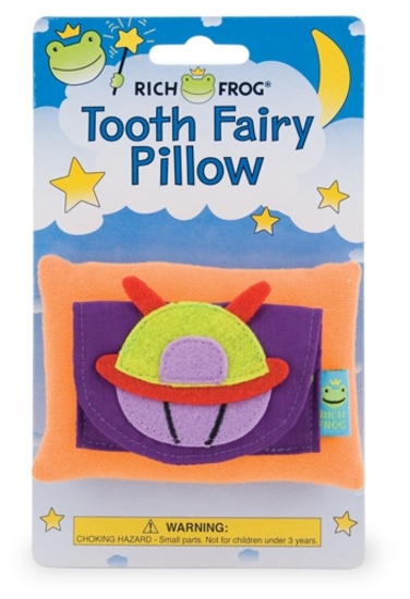 (66+/-) Rich Frog Tooth Fairy Pillow-Spaceship