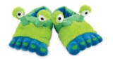 (21+/-) Rich Frog Small Funky Feet Slippers-Alien Feet