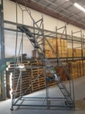Roll-Around Warehouse Ladder