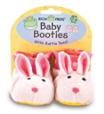 Case of (48)prs. Rich Frog Baby Booties 0 - 6 Months-Bunnies