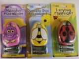 (48) Rich Frog Monster, Butterfly, Bumble Bee, Ladybug Flashlight