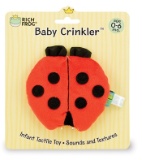 (86+/-) Rich Frog Baby Crinkler-Ladybug & Sun