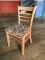 (4) Beechwood Ladderback Side Chair w/ Watusi Upholstery