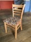 (2) Beechwood Ladderback Side Chair w/ Watusi Upholstery