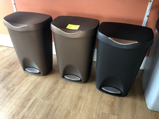 (3) Step Can Trash Receptacles