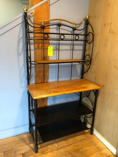 Iron / Hardwood Bakers Rack