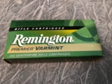 Box of (20) Remington .221 Fireball Cartridges