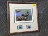 Limited Edition Duck Stamp Print & (2) Stamps - Washington 1988