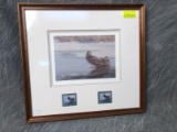 Limited Edition Duck Stamp Print & (2) Stamps - Quebec 1989