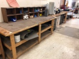 (3) Wood Workbenches