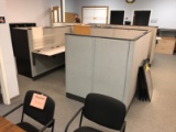 (4) Work Stations & 10 Filing Cabinets