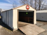 Steel Outbuilding w/ Overhead Door