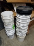 (14+/-) 5 gal. Plastic Buckets