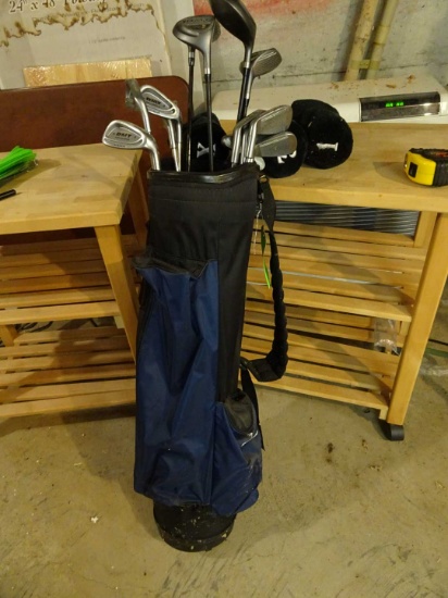 Set of 13 Dunlop Golf Clubs w/Bag
